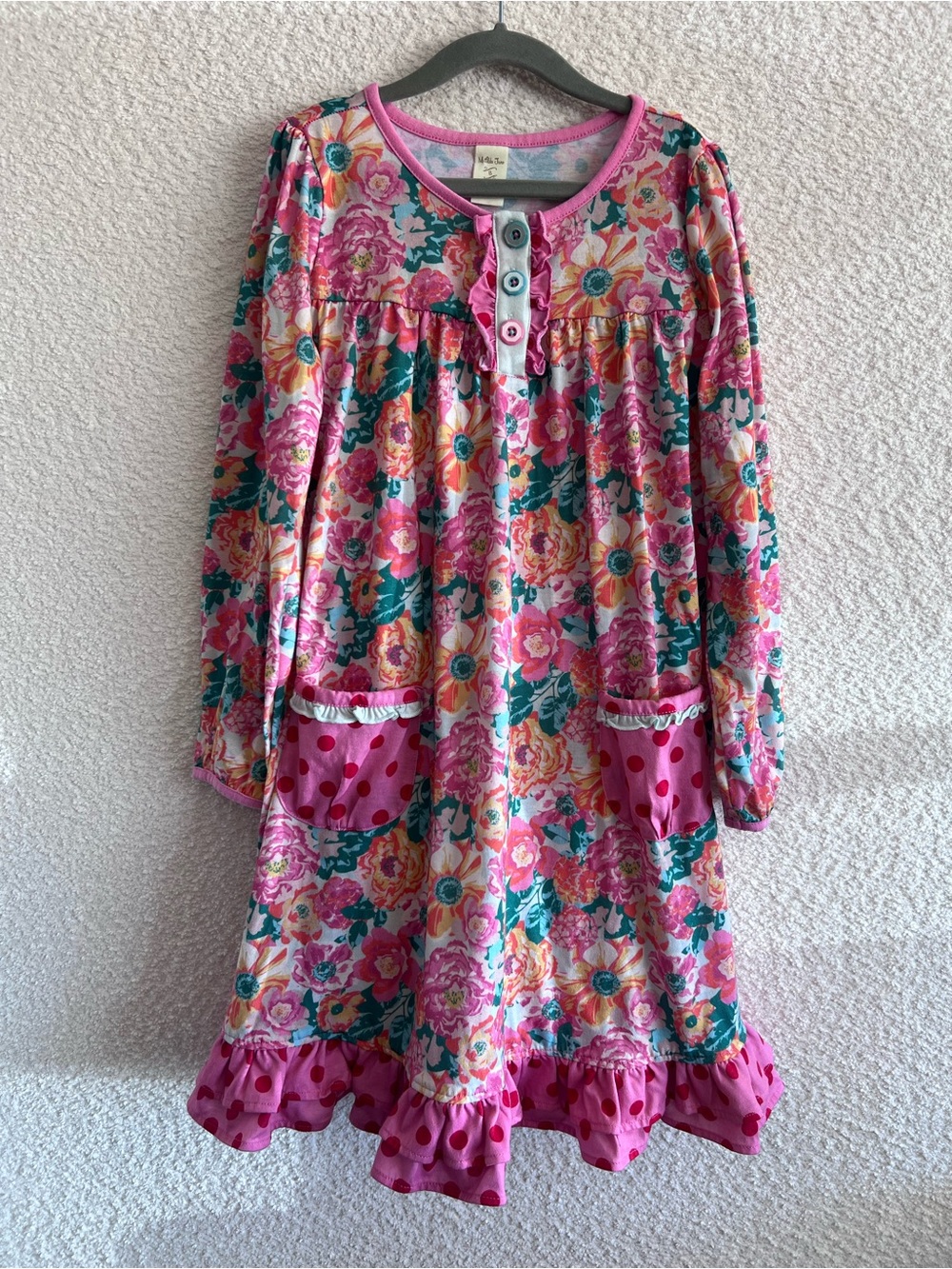 Matilda Jane Kids Wonderment Always Dreaming Floral Nightgown Size 8